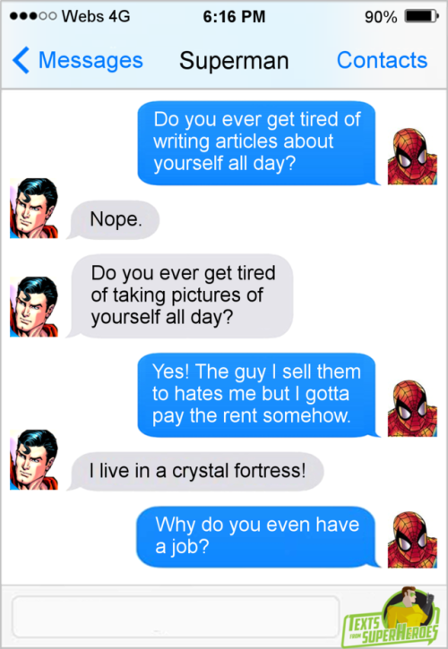 roughstar:tiger-thoughts-and-things:fromsuperheroes:Texts From Superheroes: The Best of Spider-ManHo