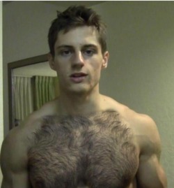 ty3141: Sizzling hot hairy stud.  Who is