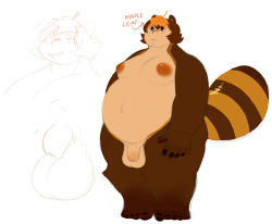 cocoaechinoderm:  sure havent put up much, mostly due to being a chronic doodler but i’m trying at LEAST color more of said doodlesthis is caleb, pending design, but the general idea is: canadian tanuki