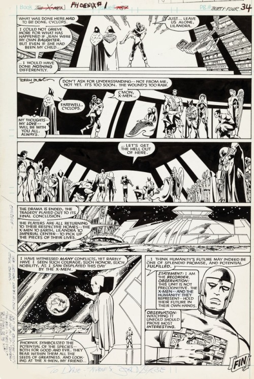 Phoenix: The Untold Story #1, page 34 by John Byrne & Terry Austin & Glynis Wein. 1984.