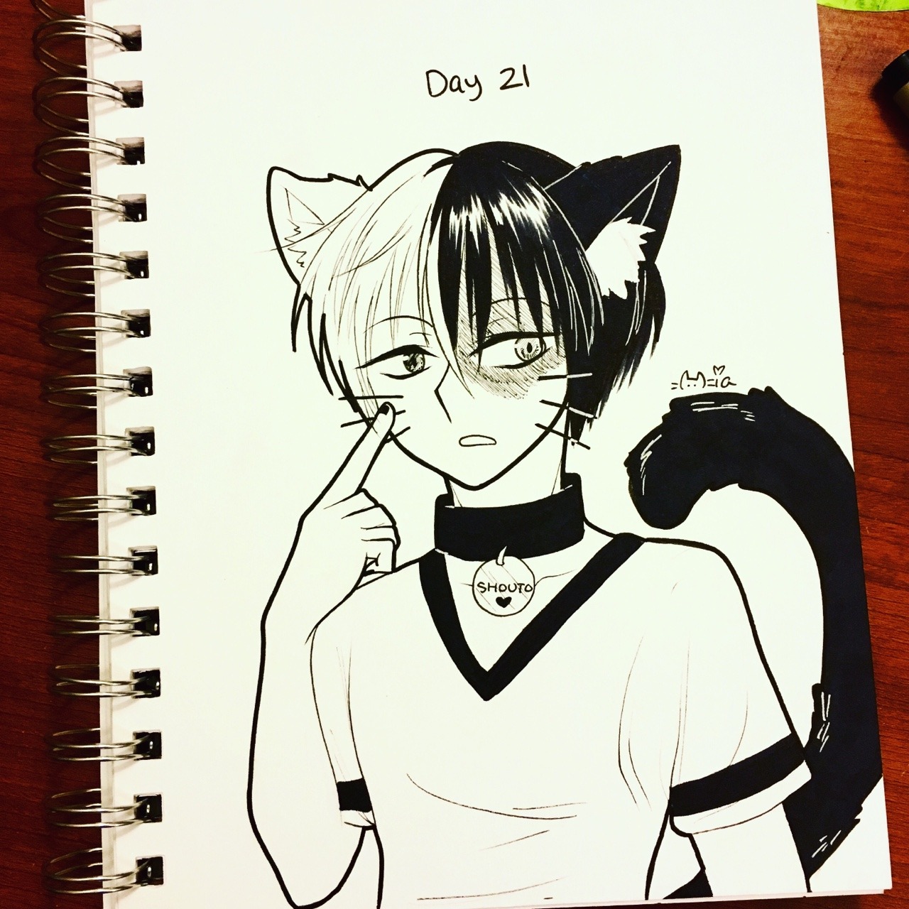 kittymochi-art:  Inktober week 4! We’re in the home stretch now 