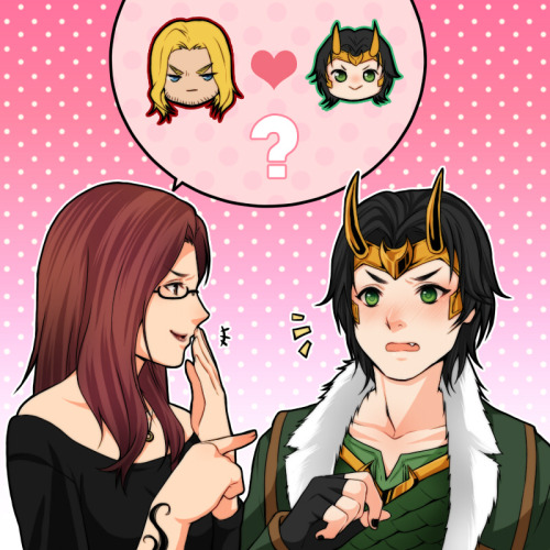 princeofredroses:#Boy’s love alertMore Loki !!! ( AOA ) He’s so adorable ~ &amp; Verity, She’s Loki’