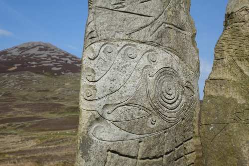 Standing Stones Sculpture near Tre’r Ceiri Iron Age Hilltop Fort at Nant Gwrtheyrn, exploring 