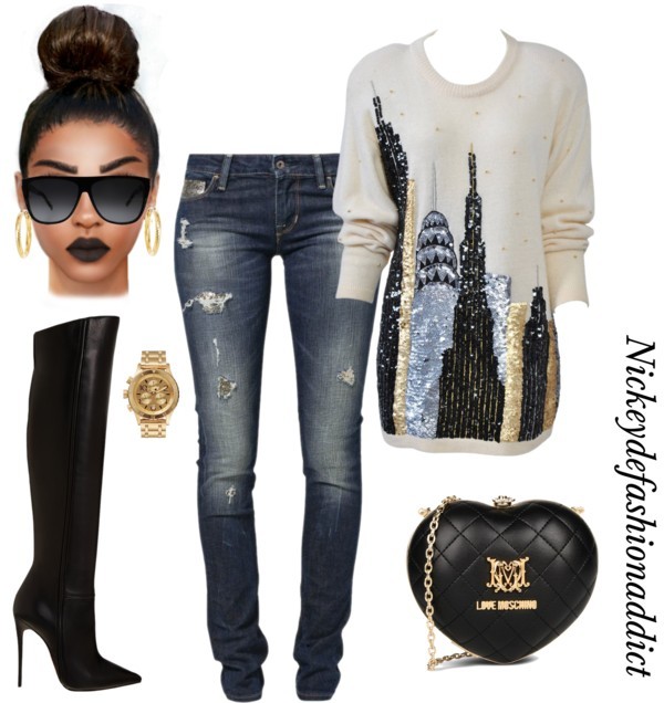Untitled #1459 by stylesbynickey featuring gold...