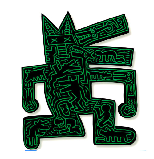 Keith Haring (1958 - 1990), untitled cardboard cut-out, 1980s