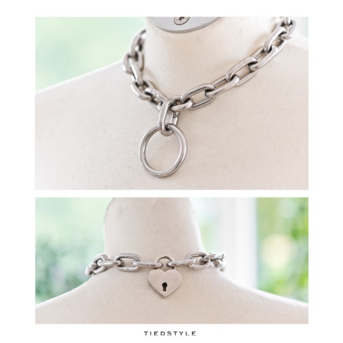 You will stay forever in my heart. Literally.Handcrafted stainless steel chain collar with an O-ring