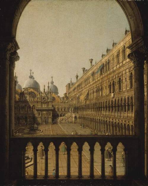 Interior Court of the Doge’s Palace, Canaletto (Giovanni Antonio Canal). Italian (1697 - 1768)