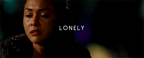 natharmiller:(insp.) [caption: three gifs of raven from the 100 with a word in caps over each. the f