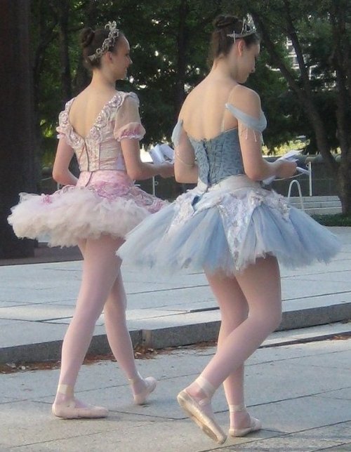 Nothing out of the ordinary – Just two ballerina bunslaves out for a walk