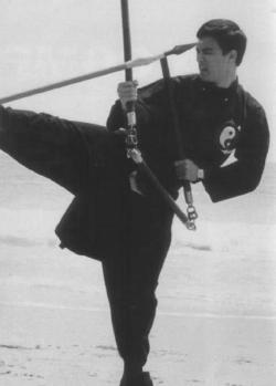 Taichiclothinguniforms:                          Bruce Lee And His Nunchaku