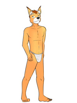 Cat dude in a fundoshi