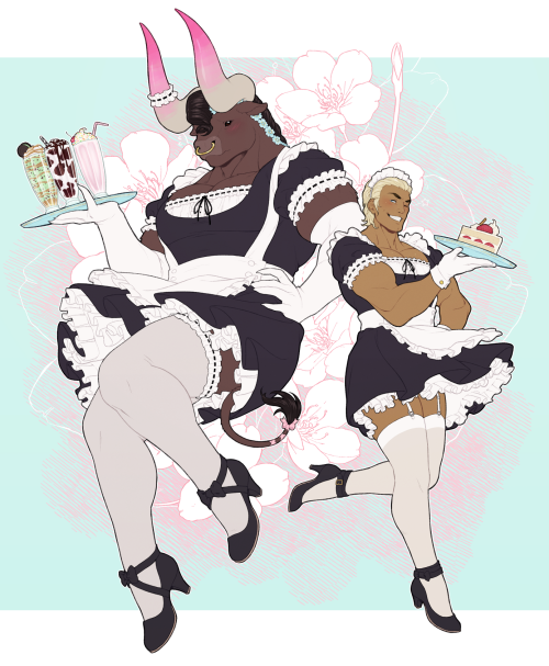 welcome to cafe elysium, the champions are here to serve all non-daemon customers (cow tipping is en