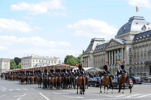 the royal mounted escort of belgium