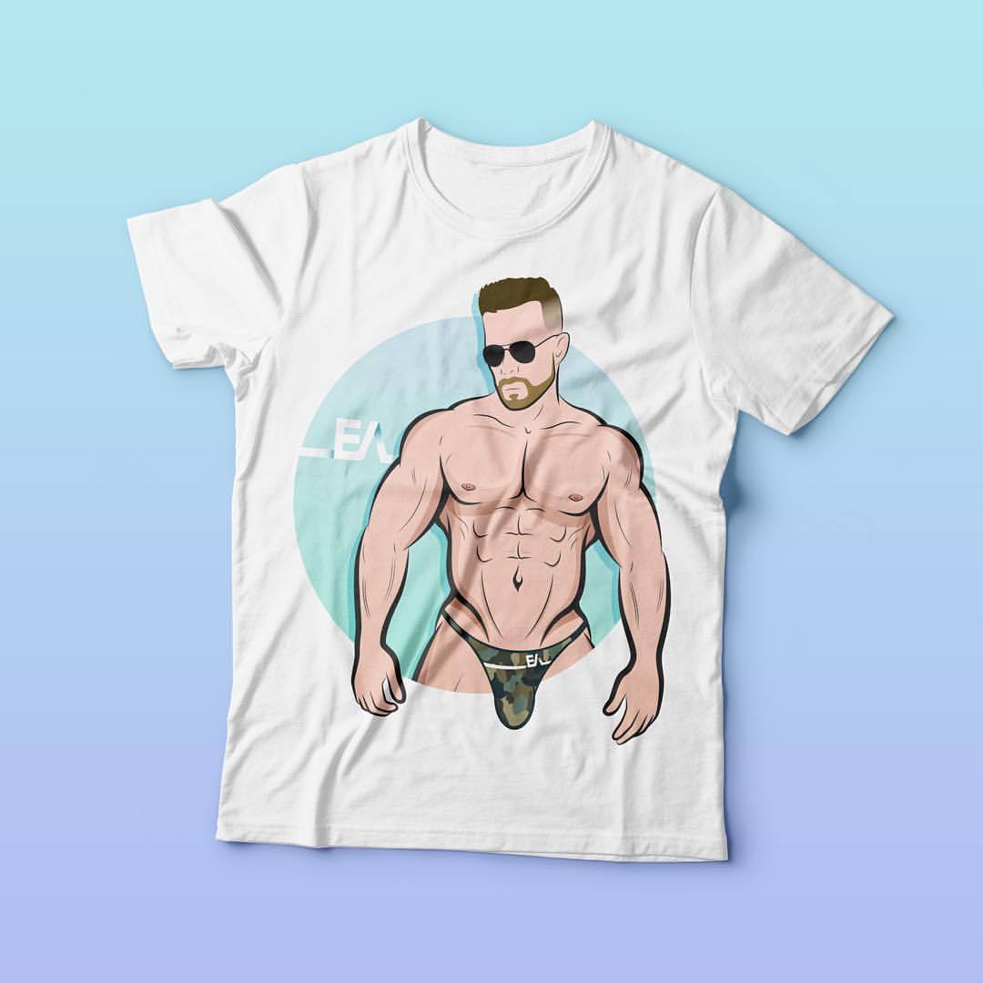 Customize your t-shirts! @raif_moore #TheEdArt #EdArt #Illustrator #Ilustracion #Gay