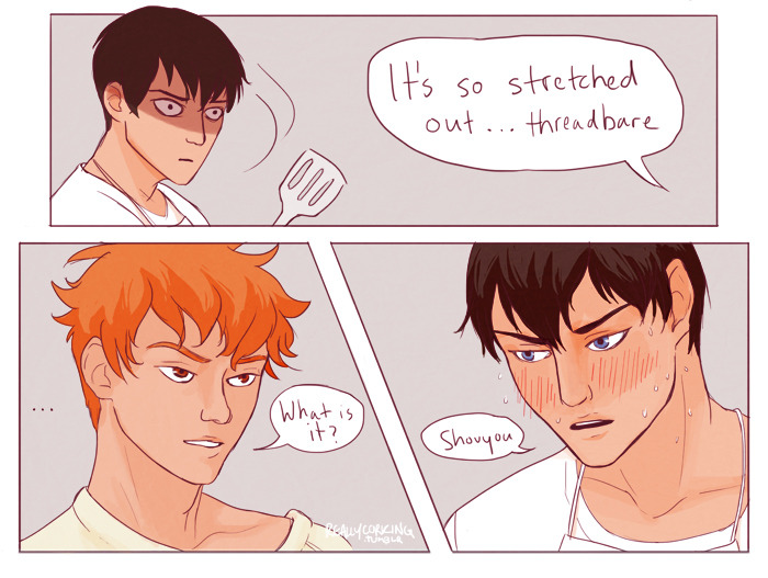 reallyporning:  reallycorking:  just some domestic kagehina NONSENSE    I thought
