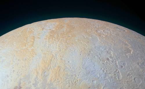 just–space:The Frozen Canyons of Plutos North Polejs