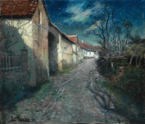 redlipstickresurrected: Frits Thaulow (Norwegian, 1847-1906, b. Christiania (Oslo), Norway) - Moonli