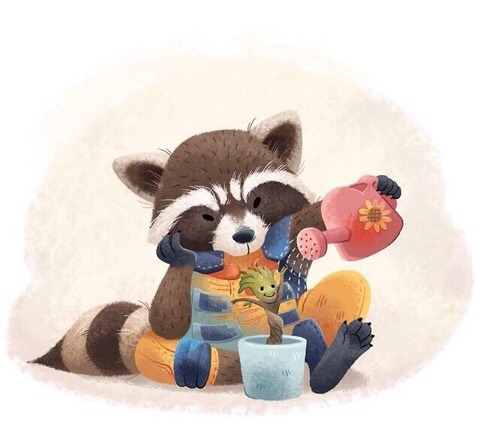 fighter-be-free:  Groot and Rocket are best friends forever. 