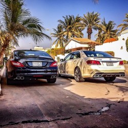drivingbenzes:  Mercedes-Benz CLS 63 AMG &amp; E 63 AMG (Instagram @attasss)