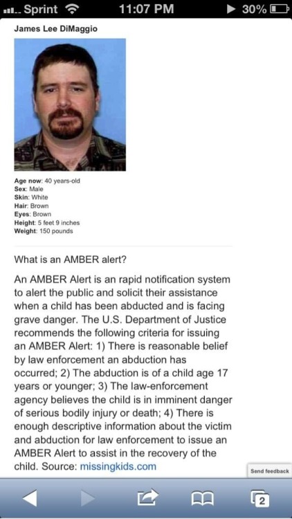 m-4rci:  THERE’S AN AMBER ALERT IN CALIFORNIA. adult photos