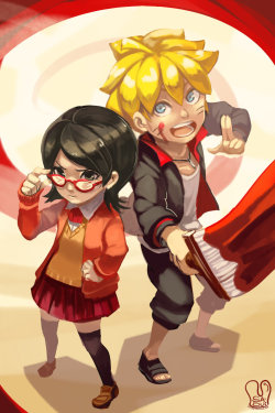 boltandhimawari:  Naruto : Bolt and Sarada