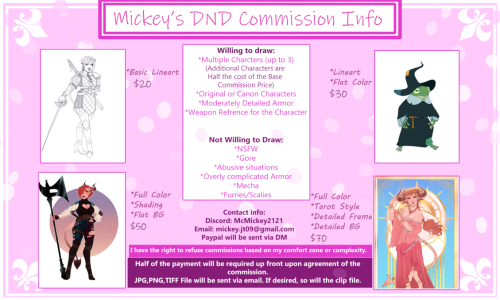 inked-dnd-doodles: Commissions are open! I’m taking 3 slots!(6/28/2021)