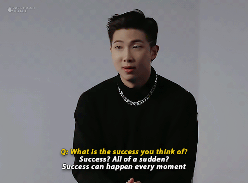 Namjoon On Success For Gq