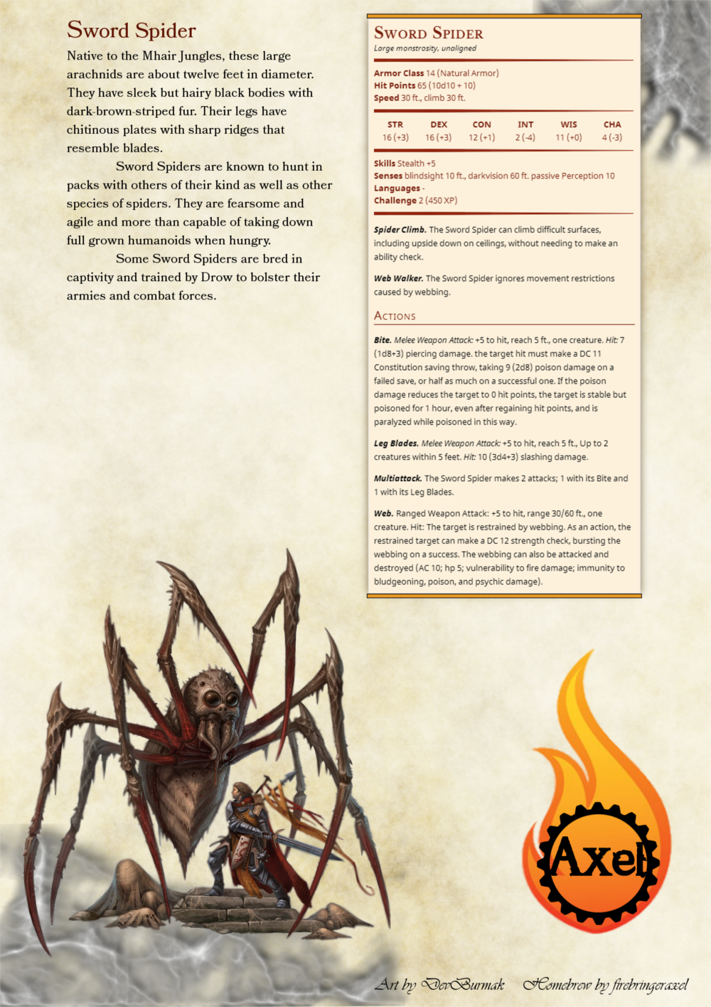 d&d spider monster d&d spider monster