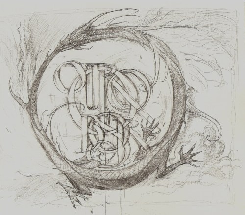 artinspiresearth:Ouroboros John Howe Concept Art 