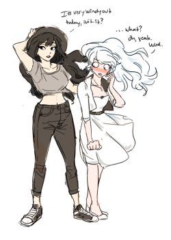 random outfits for w/b + y/r. and an old