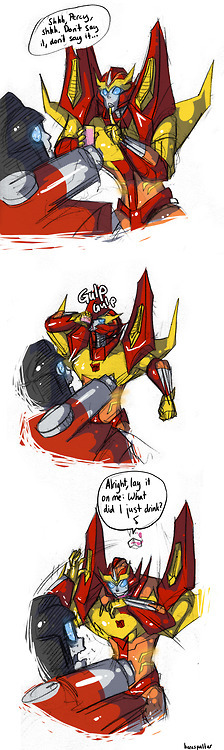 herzspalter:  i-am-menial:  Rodimus turned into an adorable kitten? Art by @herzspalter