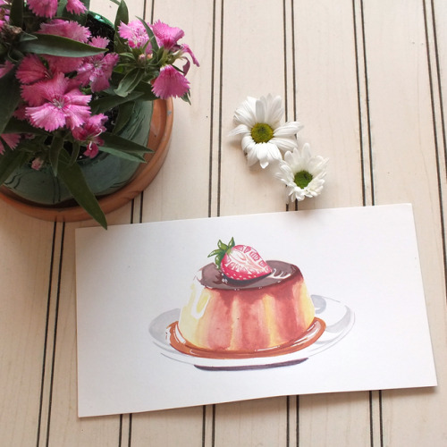 Four days of work to create 12 desserts with watercolors - with references -Hope you like and enjoy 