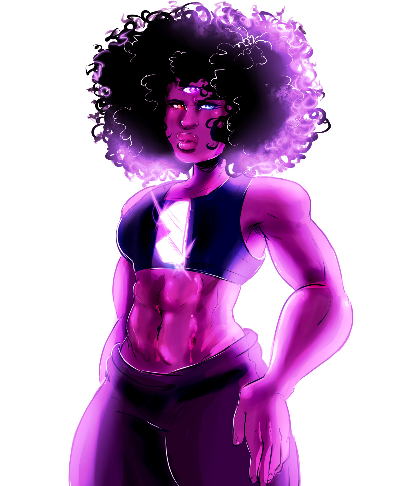 jen-iii:  I colored in that Garnet lineart I did :3c 