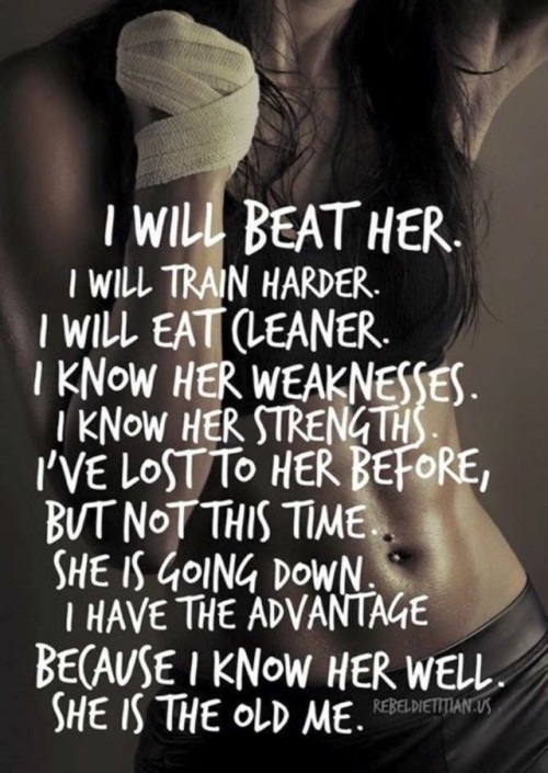 Focus on what you can do to be the best version of yourself.  Build your mind up, be positive, have 