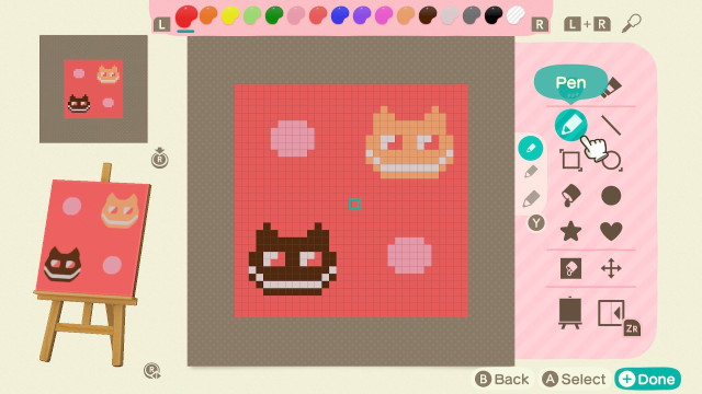 Porn Pics I made a Cookie Cat bedspread in Animal Crossing