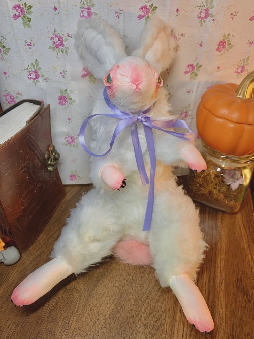 First doll ever made, wanted a sick bunny design and watched a lot of how to videos on doll making. 