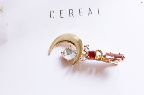 ★Usagi Moon Stick Hair Clip★Visit: magicmoon.storenvy.com