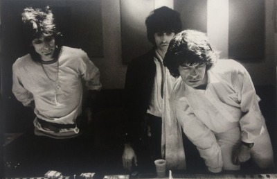 rolloroberson:Ronnie Wood, Keith Richards, and Mick Jagger in Paris, 1978. Photo by Jean Pigozzi