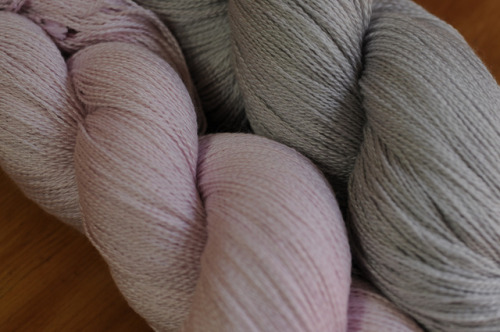 Sailors’ Delight and Fogbank are two new lovelies on Merino Silk Laceweight! Gorgeous on their own o