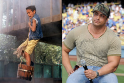 fagwhore4musclehunks:  Marty York.. From ‘The Sandlot’  (1993) to the gym. 