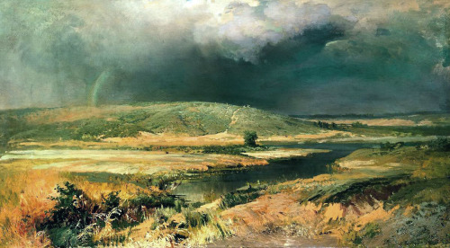 Artist-Vasilyev:volga Lagoon, 1870, Fyodor Vasilyevmedium: Oil,Canvas