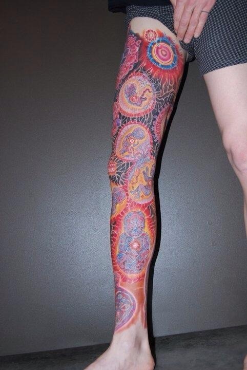 Alex Grey inspired ink