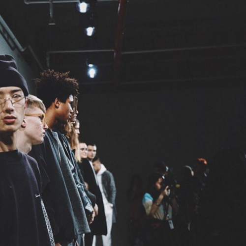 via @arealshooter_ that lineup. @secondlayer_us •• fashion week coverage for @fault_magazine with st