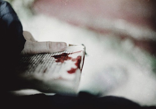 mianoti:  Francis Bacon,  Blood on Pavement (via) (prev)Two images by Nadja Sveir