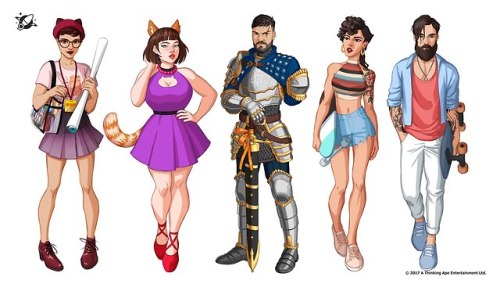 Characters for PIMD mobile game. design isn&rsquo;t mine, our Rocketbrush team just actualizes i