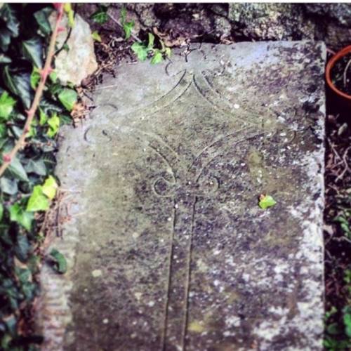 Medieval graveslab, Churchtown, Wexford. It is dedicated to John Ingram who died in AD 1304