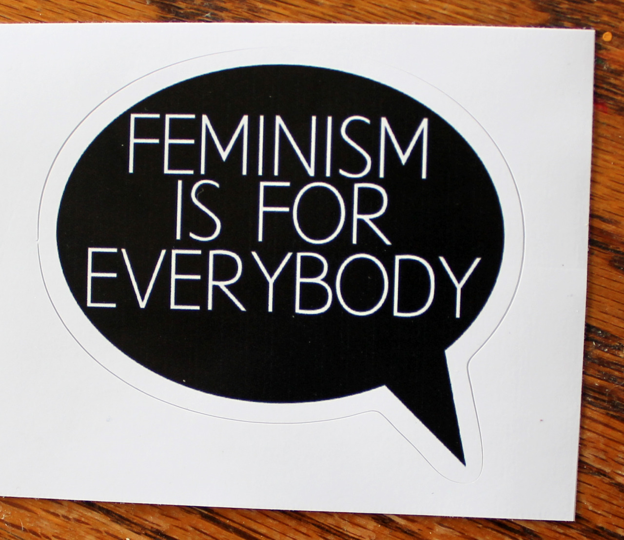 Feminism is for everybody sticker