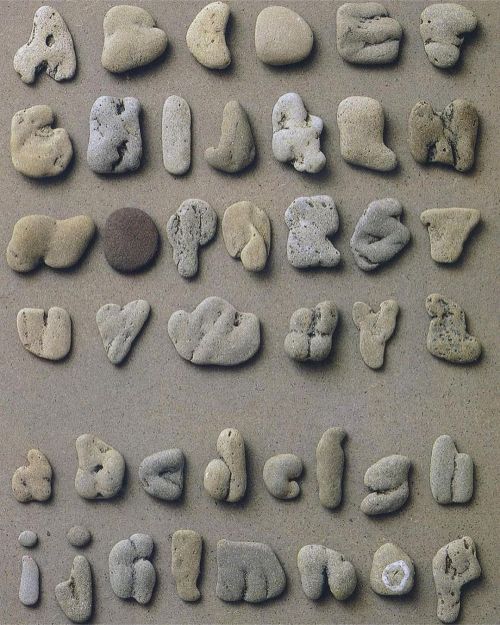 unsubconscious:  Clotilde Olyff’s collected stone alphabet