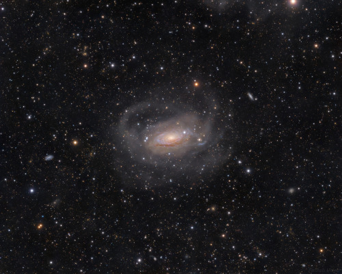 A bright spiral galaxy of the northern sky, Messier 63 is nearby, about 30 million light-years dista
