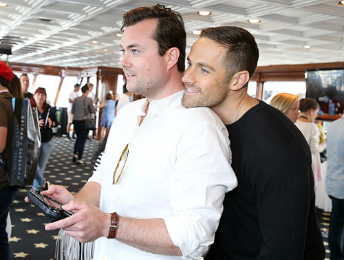 clonespiracy:SDCC: Dylan Bruce and Kristian Bruun at Nintendo Lounge, TV Guide Magazine Yacht 2015